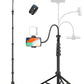 Phone Tripod, 86" Tall Tripod for iPhone with Flexible Gooseneck & Remote, Portable Aluminum Cellphone Stand for Selfies, Video Recording,Travel, Compatible with iPhone Android