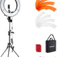 NEEWER Ring Light 18inch Kit: 55W 5600K Professional LED with Stand and Phone Holder, Soft Tube & Bag for Tattoo Lash Extension Barber Makeup Artist Studio Video Photography Lighting, RL-18