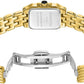 CHEETAH Gold Watches for Women with Small Vintage Bracelet, Rectangular Case Roman Dial