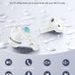 Wireless Earbuds, Bluetooth 5.4 Headphones Bass Stereo, Ear Buds with Noise Cancelling Mic, LED Display in Ear Earphones Clear Calls, IP7 Waterproof Bluetooth Earbuds for Laptop/Phones/Sports, White