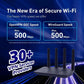GL.iNet GL-MT6000 (Flint 2) WiFi 6 High Speed Gaming Routers for Wireless Internet, 2 x 2.5G Ethernet Ports for Fiber Optic Modem, Long Range Computer VPN WiFi Router, Home & Business