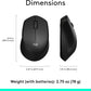 Logitech M330 Silent Wireless Mouse, 2.4GHz with USB Receiver, Optical Tracking, Quiet & Lightweight, Long Battery Life, for PC, Mac, Laptop, Chromebook - Black