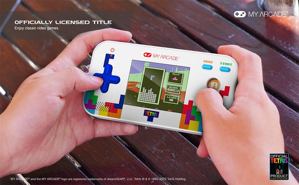My Arcade Tetris Gamer V: Tetris Game preloaded with 200 Bonus Games, Arcade Classics, 2.5 Inch Screen