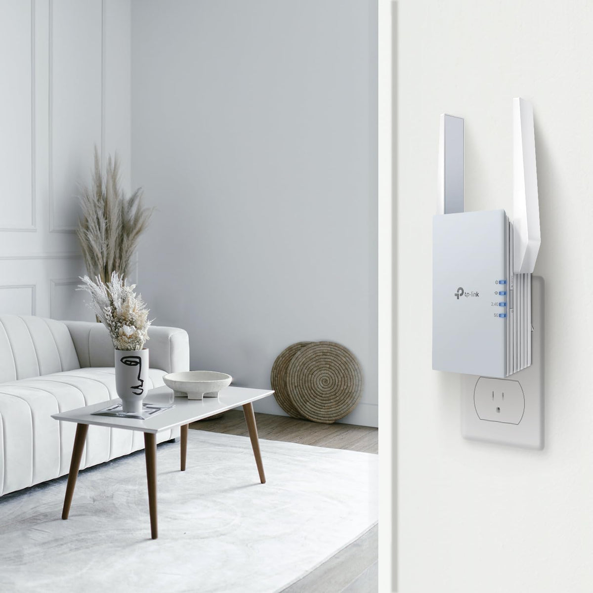 TP-Link RE515X AX1500 WiFi 6 Range Extender w/Ethernet Port | 1.5G Dual-Band Wireless Repeater Amplifier | Up to 1800 Sq. Ft., 64 Devices | Internet Signal Booster | APP Setup | EasyMesh Compatible