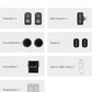 Hollyland Lark A1 Wireless Microphone for iPhone & Android, 48kHz/24-bit Studio Audio, 3-Level Noise Cancellation, 200m Range, Magnetic Mini Mic for Video Recording & Live Streaming (2TX + USB-C RX)