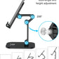 OCYCLONE Phone Stand, Adjustable Height and Angle Foldable Cell Phone Stand Holder for Desk, Taller iPhone Stand Compatible with 4.7"-13" Smartphones iPad Tablet, Black