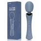 Cordless Handheld Personal Massager - Soft Silicone & Waterproof & USB Rechargeable & Quiet Motor, with 12 Vibration Patterns, 3 Powerful Speeds, for Muscle Tension Relief - Rose Blue