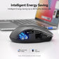 TECKNET Wireless Mouse (2.4G & BT5.0/3.0) Silent 4800 DPI Computer USB A & Bluetooth Mouse 6 Buttons, Wide Compatibility - Grey
