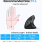 TECKNET Ergonomic Mouse, Wireless Bluetooth Vertical Mouse, 4800 DPI Optical Tracking, 6 Adjustable DPI, Quiet Clicks, 2.4GHz with USB A Receiver, 12 Months Battery, 6 Buttons, Wide Compatibility