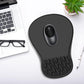 YIWEI Ergonomic Mouse Pad with Wrist Support - Gel Memory Foam Mouse Mat for Computer Keyboard & Laptop - Non-Slip Base, Pain Relief for Home Office & Gaming - Black