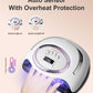 Professional UV LED Nail Lamp, 66 LEDs Nail Dryer with Smart Sensor, Digital Display & 4 Timers, Fast Curing for Gel Polish, Rhinestone Glue, Solid & Liner Gel, for Home & Salon Use