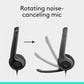 Logitech H390 Wired Headphones with Mic, USB-A Headset with Microphone for PC, Noise Cancelling Microphone for Video Meetings, Music, Gaming - Black