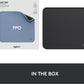Logitech Mouse Pad - Studio Series, Computer Mouse Mat with Anti-Slip Rubber Base, Easy Gliding, Spill-Resistant Surface, Durable Materials, Portable, in a Fresh Modern Design, Graphite