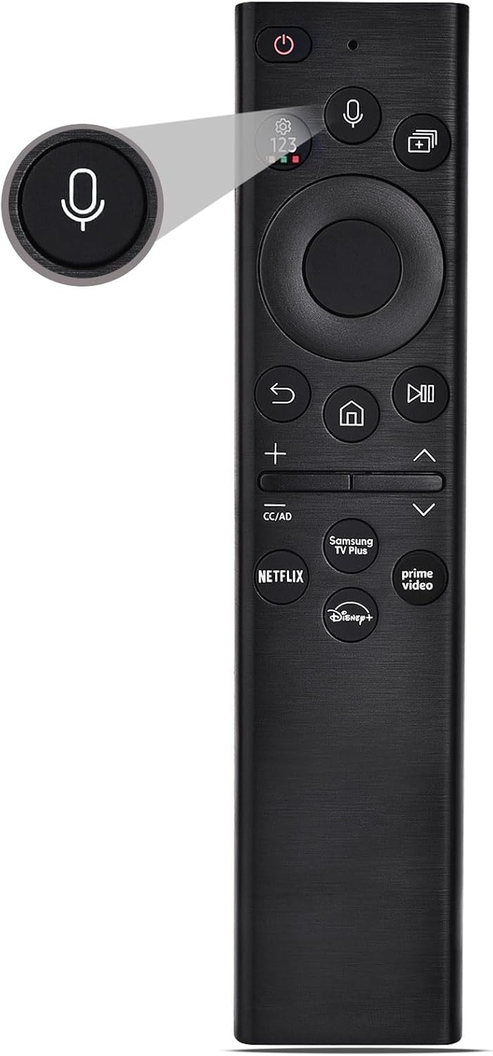 Voice Remote for Samsung Smart TV,Replacement Control for Frame TV,for All 2019 to 2025 Samsung Crystal/UHD/QLED/NEO QLED/ 4K 8K Smart TVs,No Solarcell,BN59-01385A