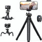 Lamicall Tripod for iPhone - 3 in 1 Flexible Phone Tripod with Wireless Remote - iPhone Tripod Stand for Video Recording Vlogging Selfie Compatible with iPhone Samsung Go Pro, Digital Camera