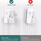 Addtam Surge Protector Outlet Extender, 6-Outlet Splitter with 4 USB Wall Charger(2 USB-C Ports), Multi Plug Wall Outlet 1800J Power Strip for Home Office Dorm Room Essentials