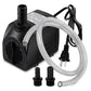 PULACO 400GPH Submersible Pump with 5 ft Tubing, (1500L/H 25W) durable fountain water pump for Pond Fountain, Aquariums Fish Tank, Statuary, Hydroponics
