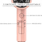 AINA Ionic Hair Dryer with Diffuser, Ceramic Blow Dryer with Cold Shot & Turbo Heat (Babe Pink)