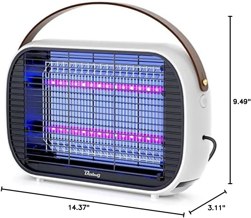 Buzbug LED Bug Zapper Indoor, LED Bulbs Up to 50,000 Hours, Sustainable Less Power, Durable High-Voltage Electric Mosquito Zapper, Fly Trap Mosquito Trap, Fly Killer -MA015B