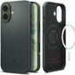Spigen for iPhone 17 Case, Thin Fit MagFit [TPU Covered Camera Control] [Compatible with MagSafe] - Abyss Green