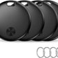 Smart Tracker Tag Item Finder 4Pack, Compatible with Apple Find My APP (iOS Only), IP67 Waterproof, Replaceable Battery, Suitable for Luggage, Bags, Wallets, Backpacks, Keys (weTag mini)