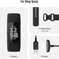 Fitbit Charge 6 Fitness Tracker with Google apps, Heart Rate on Exercise Equipment, 6-Months Premium Membership Included, GPS, Health Tools and More, Obsidian/Black, One Size (S & L Bands Included)