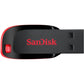 SANDISK 16GB Cruzer Blade USB 2.0 Flash Drive - SDCZ50-016G-B35, Black