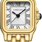 CHEETAH Gold Watches for Women with Small Vintage Bracelet, Rectangular Case Roman Dial