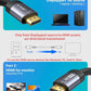 JSAUX 4K DisplayPort to HDMI Cable Adapter 10FT, DP to HDMI Male Video UHD 4K@30Hz/2K@60/1080P@120 Nylon DP to HDTV Uni-Directional Cord for Dell, Projector, Desktop, AMD, NVIDIA, Lenovo, HP, ThinkPad