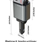 LISEN Retractable Car Charger, Birthday Gifts for Men Tech Gadgets 2026, 69W Cars Adapter USB C Fast Charger for iPhone 17, Car Accessories for Men Women Drivers, for iPhone 17 Pro Max Air 16 15 14 13