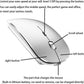 Bluetooth Wireless Mouse for Laptop mac MacBook ipad MacBook air MacBook pro pc Desktop Computer Windows Chromebook Notebook (Silver)