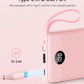 VRURC Portable Charger Power Bank, Built-in 4 Cables & 2 Ports,10000mAh Slim Battery Pack with LED Display, Travel Essential USB C Portable Phone Charger for All Cell Phones Devices-Pink(1 Pack)