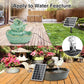 Jutai Solar Fountain Works in Cloudy Day with 2000mAH Battery Backup, 3.5W Glass Panel DIY Water Pump Kit with Sucker and Stake for Bird Bath, Water Feature,Garden, Outdoor-7 Nozzles,16.4ft Power Cord
