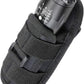 LIVANS Tactical Flashlight Pouch Holster, Rotatable Flashlight Holder Belt Clip Tactical Torch Carry Case with 360 Degree Carabiner Reel Clip