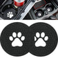 BukNikis Car Cup Holder Coasters-Car Interior Accessories 2.75 inch Silicone Anti Slip Cute Dog Paw Car Coaster -Universal (Pack of 2)