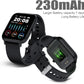 Smart Watch for Men Women Compatible with iPhone Samsung Android Phone 1.83 inch Full Touch Screen IP68 Waterproof Bluetooh Fitness Tracker Heart Rate/Sleep Monitor, Black