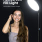 Weilisi 10.5" Ring Light with 69" Tripod Stand and Phone Holder Kit, Full-Screen Zoom Lighting for Video Recording, Makeup, Live Stream, Dimmable LED Selfie Ring Light Tripod for iPhone with Remote