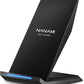 NANAMI 15W Fast Wireless Charger Stand – Qi Certified Charging Dock for iPhone & Samsung Galaxy