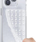 Klearlook Silicone Suction Cup Phone Case Mount Double Sided, Sticky Phone Grip with Higher Suction Power for Cell Phone, Hands-Free Phone Accessories Holder for Selfies and Videos, Transparent