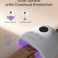 MelodySusie Compact Advanced UV LED Nail Lamp, P-Plus30F Nail Dryer with 3 Timers & Smart Sensor Cures All Gels, Especially Rhinestone Glue, Solid & Liner Gel Polishes for Advanced DIY at Home-White