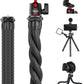 ULANZI Camera Tripod, Mini Flexible Stand w Hidden Phone Holder w Cold Shoe Mount, 1/4'' Screw f Magic Arm, Universal f iPhone 17 16 15 14 Pro Max XS Max X Samsung Canon Nikon Sony DJ Pocket 3 Cameras