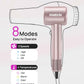 Hair Dryer, High-Speed Ionic Low Noise Blow Dryer with Brushless Motor for Fast Drying, Thermo-Control Quiet Compact Hair Blow Dryer with Magnetic Diffuser for Curly Hair for Home Travel Salon