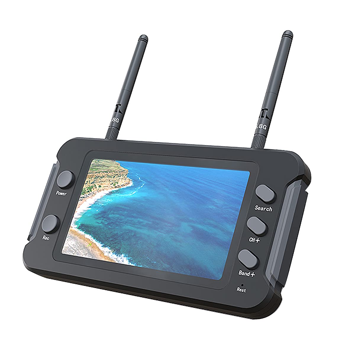 SoloGood FPV Monitor 4.3inch with DVR 5.8Ghz 40CH 800 x 480 IPS Drone Receiver Monitor for FPV Drone RC Cars
