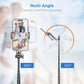 50” Selfie Stick Tripod for iPhone – Extendable Travel Phone Stand with Remote Control (Black)