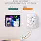 Addtam Surge Protector Outlet Extender, 6-Outlet Splitter with 4 USB Wall Charger(2 USB-C Ports), Multi Plug Wall Outlet 1800J Power Strip for Home Office Dorm Room Essentials