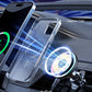 MOKPR for Magsafe Car Mount Charger-15W Wireless Car Charger-Magnetic Car Phone Holder for Dash Air Vent-LED RGB HandsFree Car Mount Fast Car Charger for iPhone 14/13/12 Series