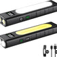 Rechargeable Flashlights High Lumens 1800, Flat EDC Flashlight Rechargeable, Magnetic Pocket Flashlight Super Bright, Powerful LED Flashlight for Home, Tactical Flash Lights as Christmas Gifts for Men