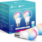Kasa Smart Light Bulbs, Full Color Changing Dimmable Smart WiFi Bulbs Compatible with Alexa and Google Home, A19, 60 W 800 Lumens,2.4Ghz only, No Hub Required, 2-Pack (KL125P2), Multicolor
