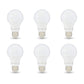Basics Non-Dimmable LED Light Bulbs, Great Brightness, 40W Equivalent, 6W, E26 Standard Base, 2700K, 10,000 Hour Lifetime, Soft White A19, 6-Pack