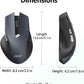 acer Wireless Mouse for Laptop, 2.4GHz Computer Mouse 3 Adjustable DPI Office Cordless USB Mice with USBA Receiver, 6 Buttons, 1600 DPI, Medium to Large Sized Hands Compatible with PC, Laptop, Desktop